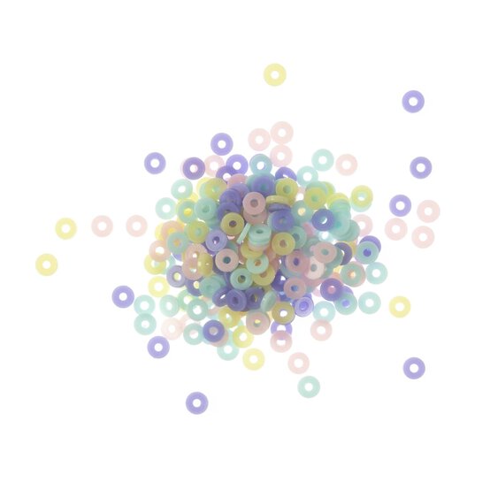 Pastel Flat Beads 25g