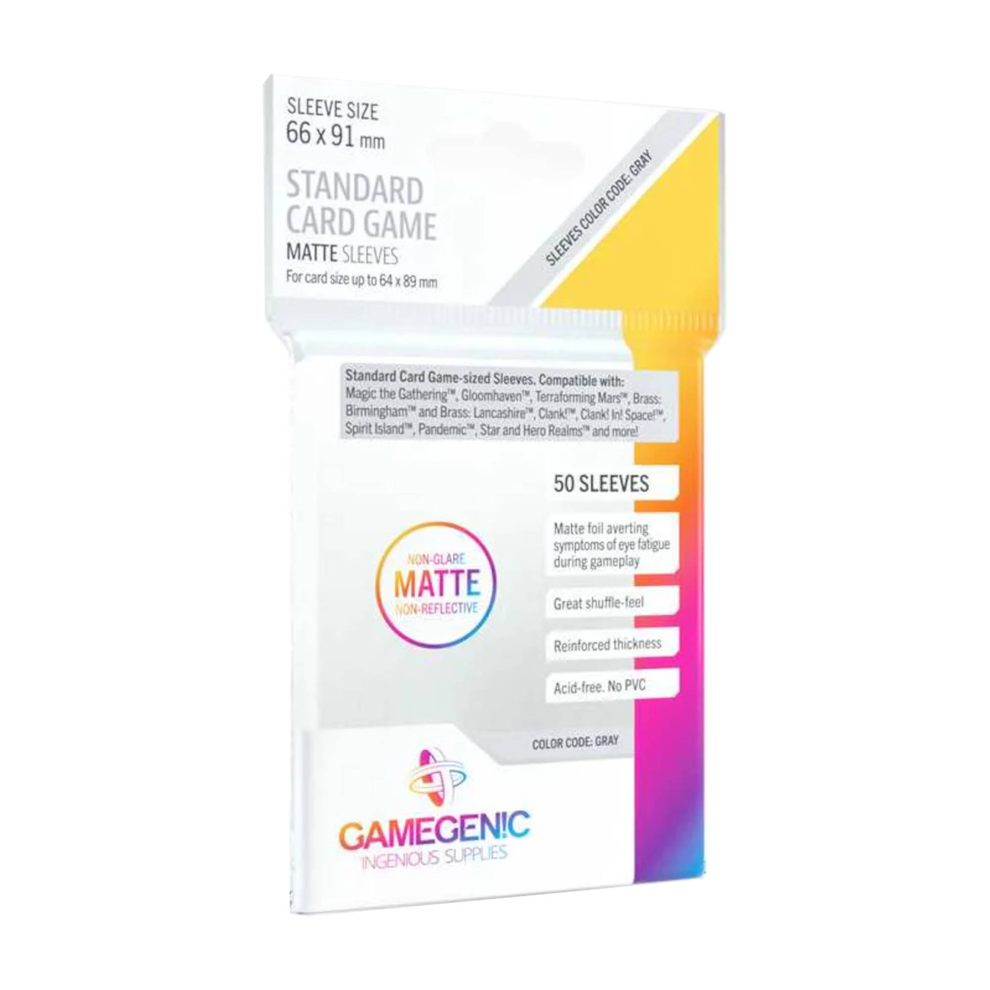 Gamegenic Clear Prime Card Sleeves 50 Pack