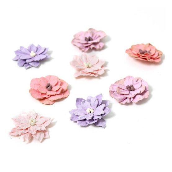 Pink Paper Flowers 10 Pack