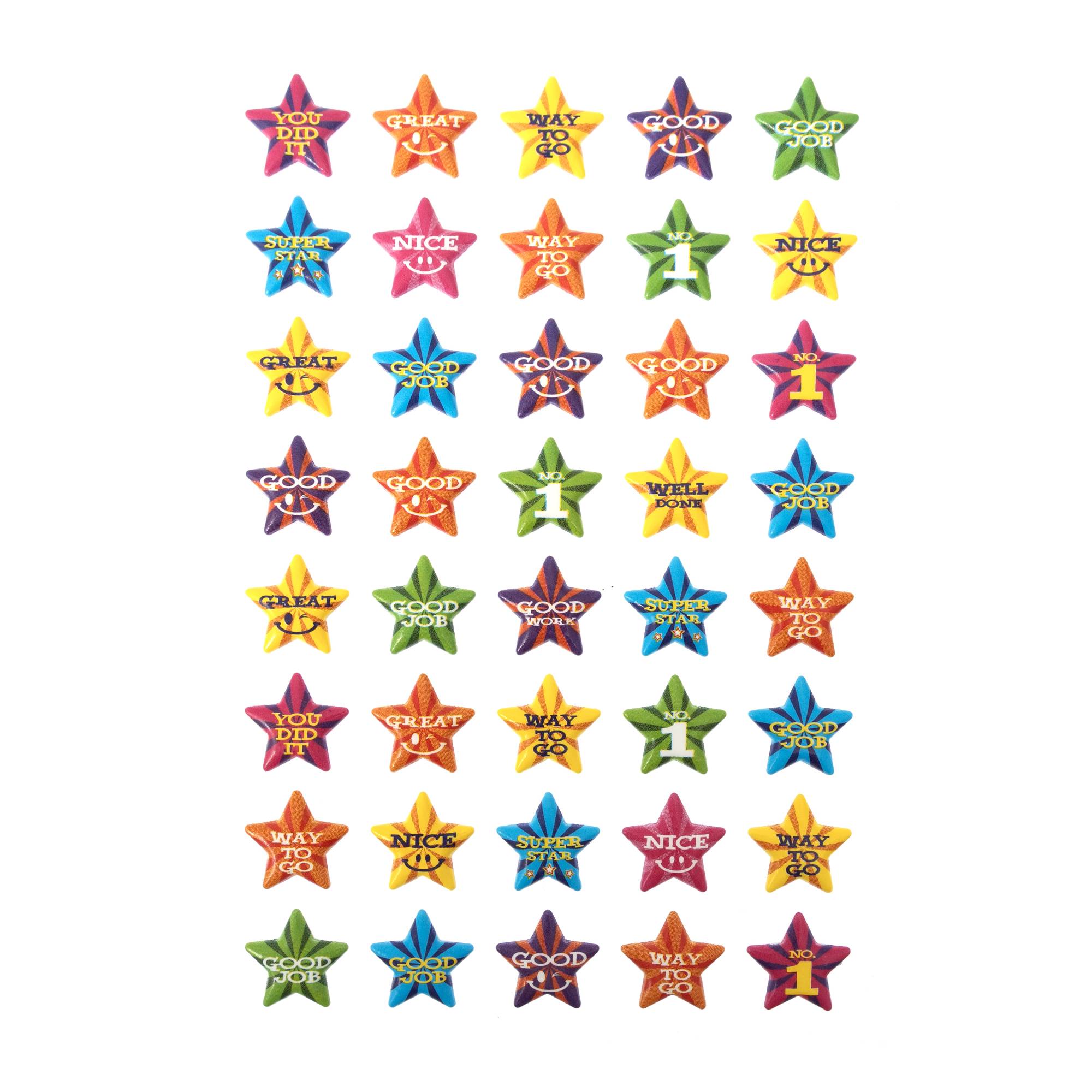 Star Reward Puffy Stickers