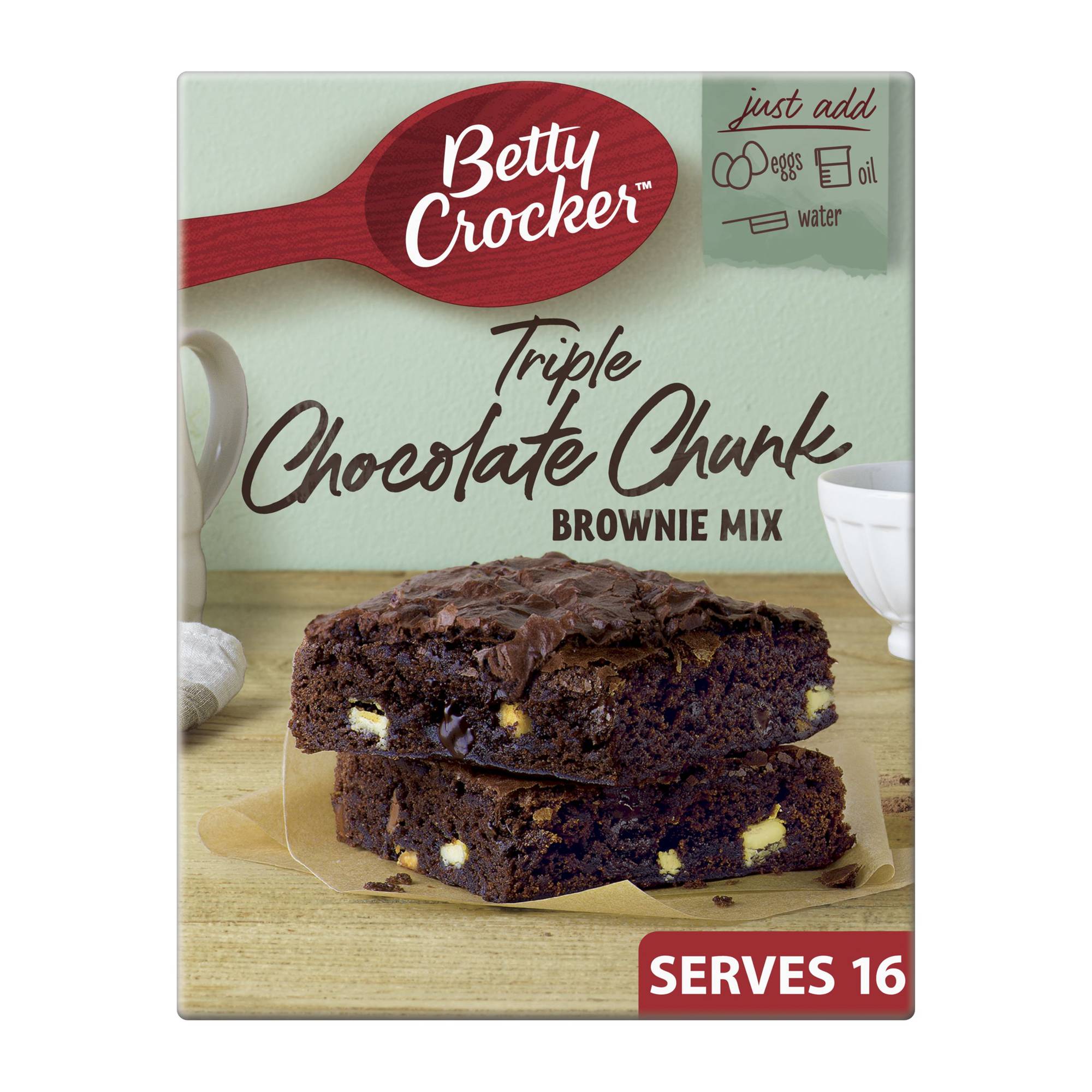 Betty Crocker Triple Chocolate Chunk Brownie Mix 415g