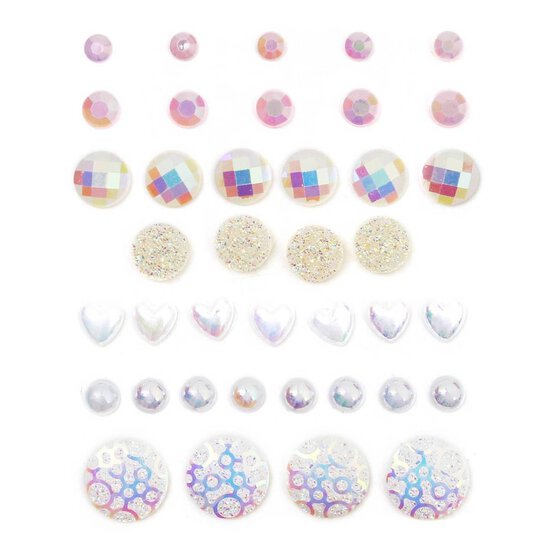 Iridescent Fantasy Adhesive Gems 39 Pack