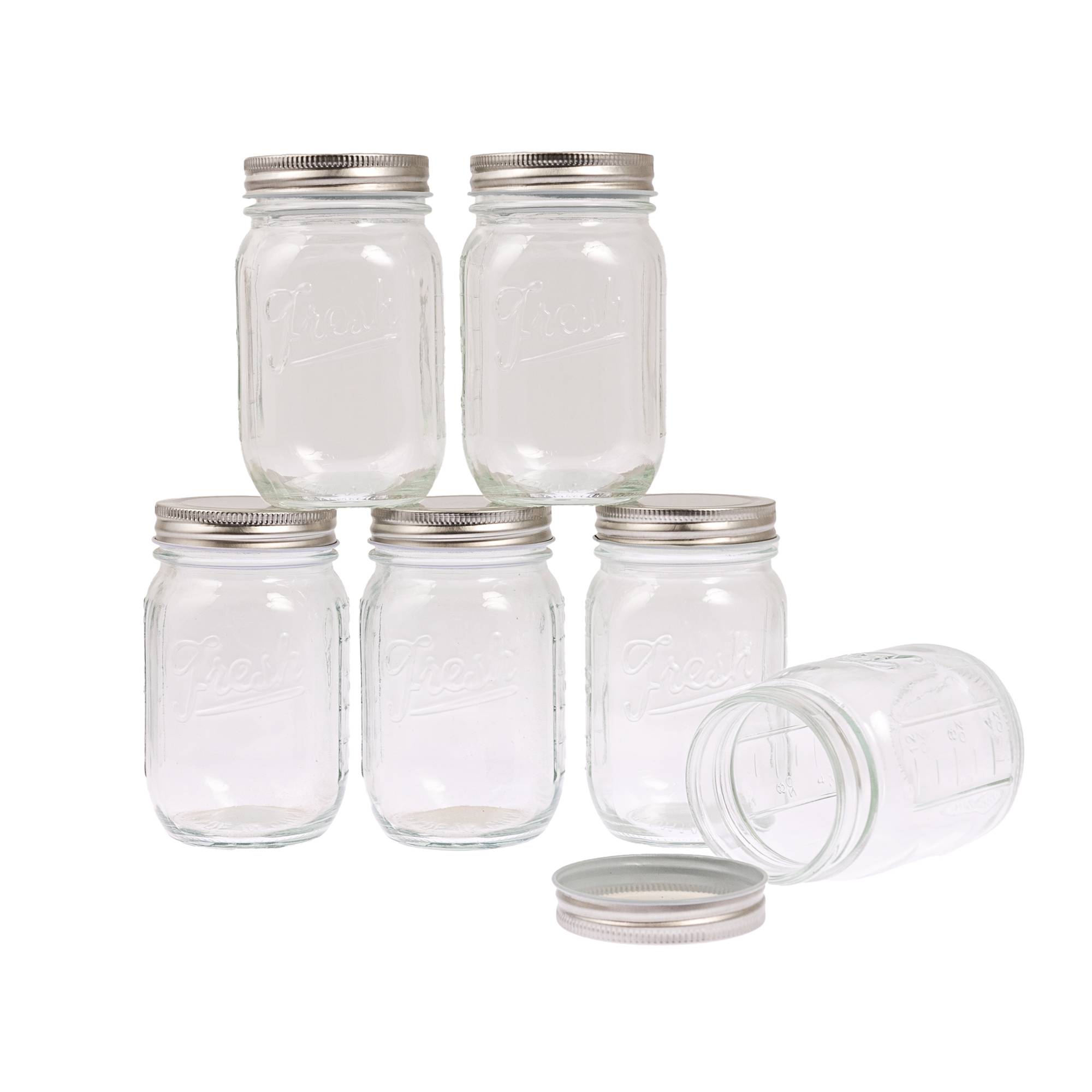 Preserving Glass Jar 490ml 6 Pack
