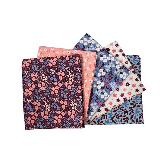 Mulberry Drift Cotton Fat Quarters 5 Pack