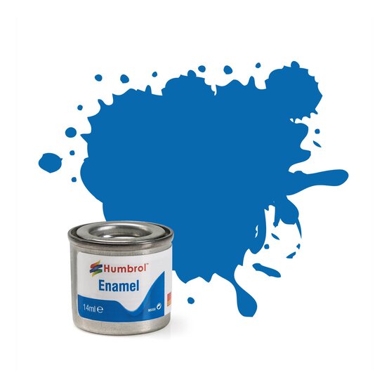 Humbrol 52 Baltic Blue Enamel Metallic Paint 14ml