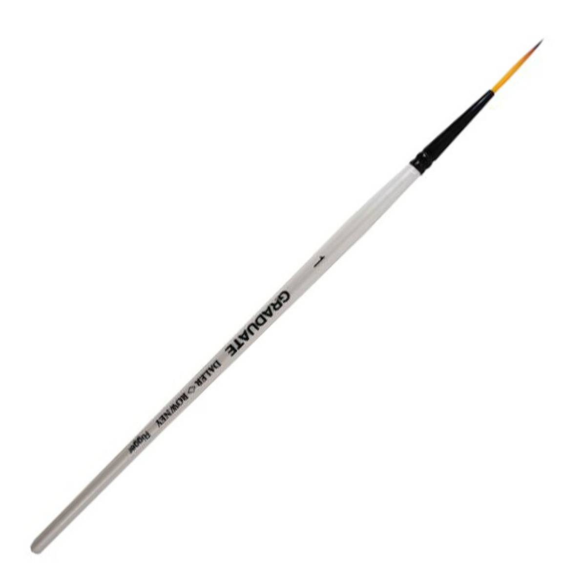 Daler-Rowney Dark Tip Synthetic Rigger Graduate Brush Size 1 White