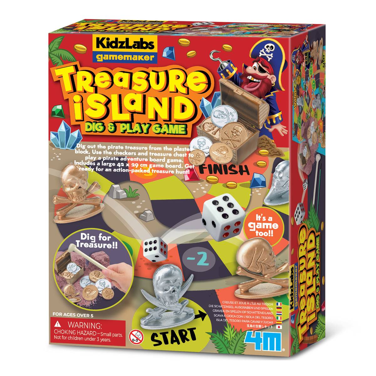 KidzLabs Treasure Island Dig and Play Game