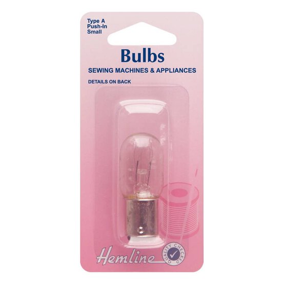 Hemline Small Bayonet Sewing Machine Light Bulb