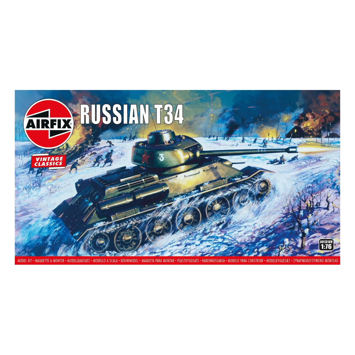Airfix Russian T34 Model Kit 1:76