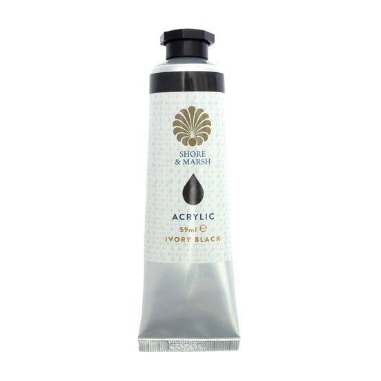 Shore & Marsh Ivory Black Acrylic Paint 59ml