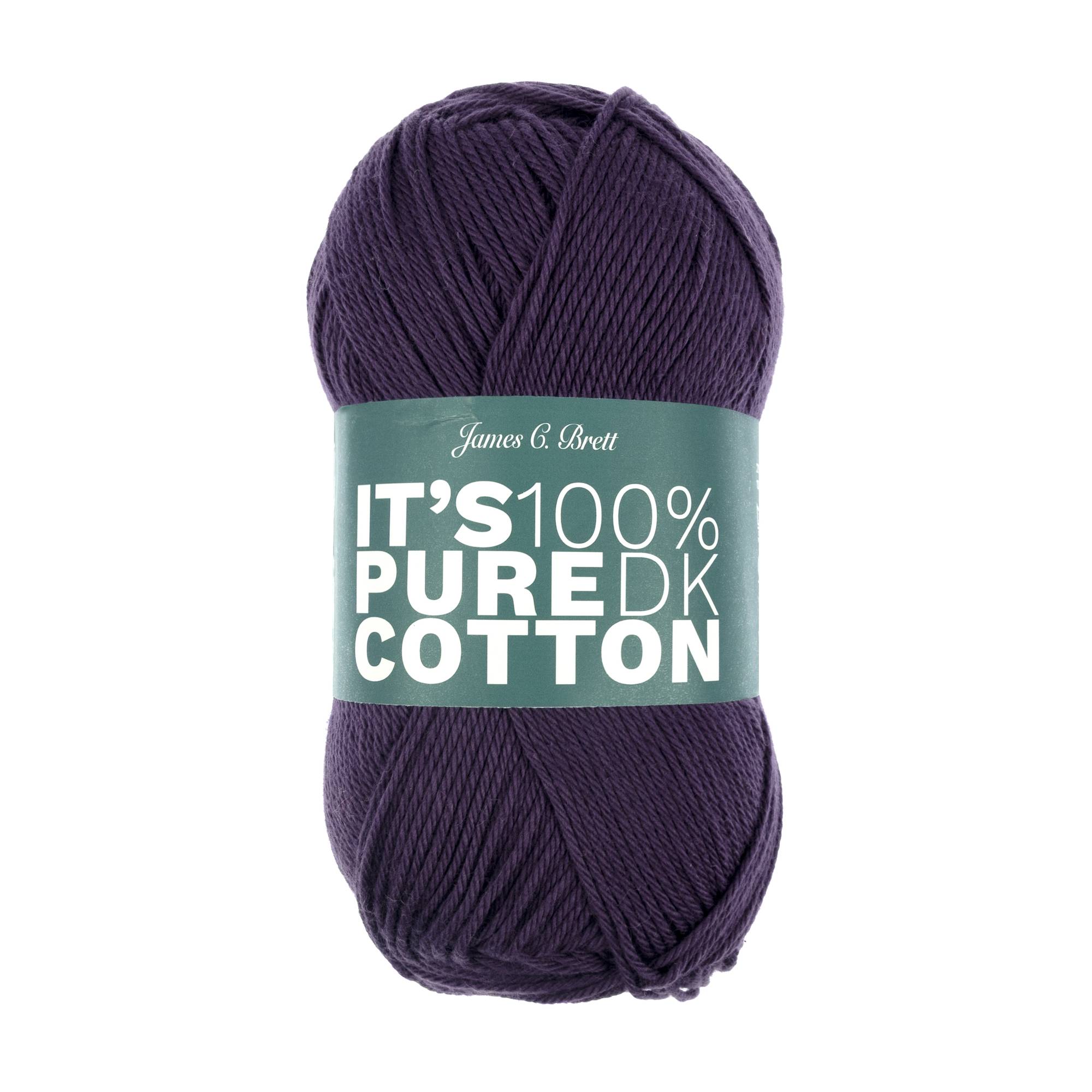 James C Brett Deep Purple It’s Pure Cotton Yarn 100g
