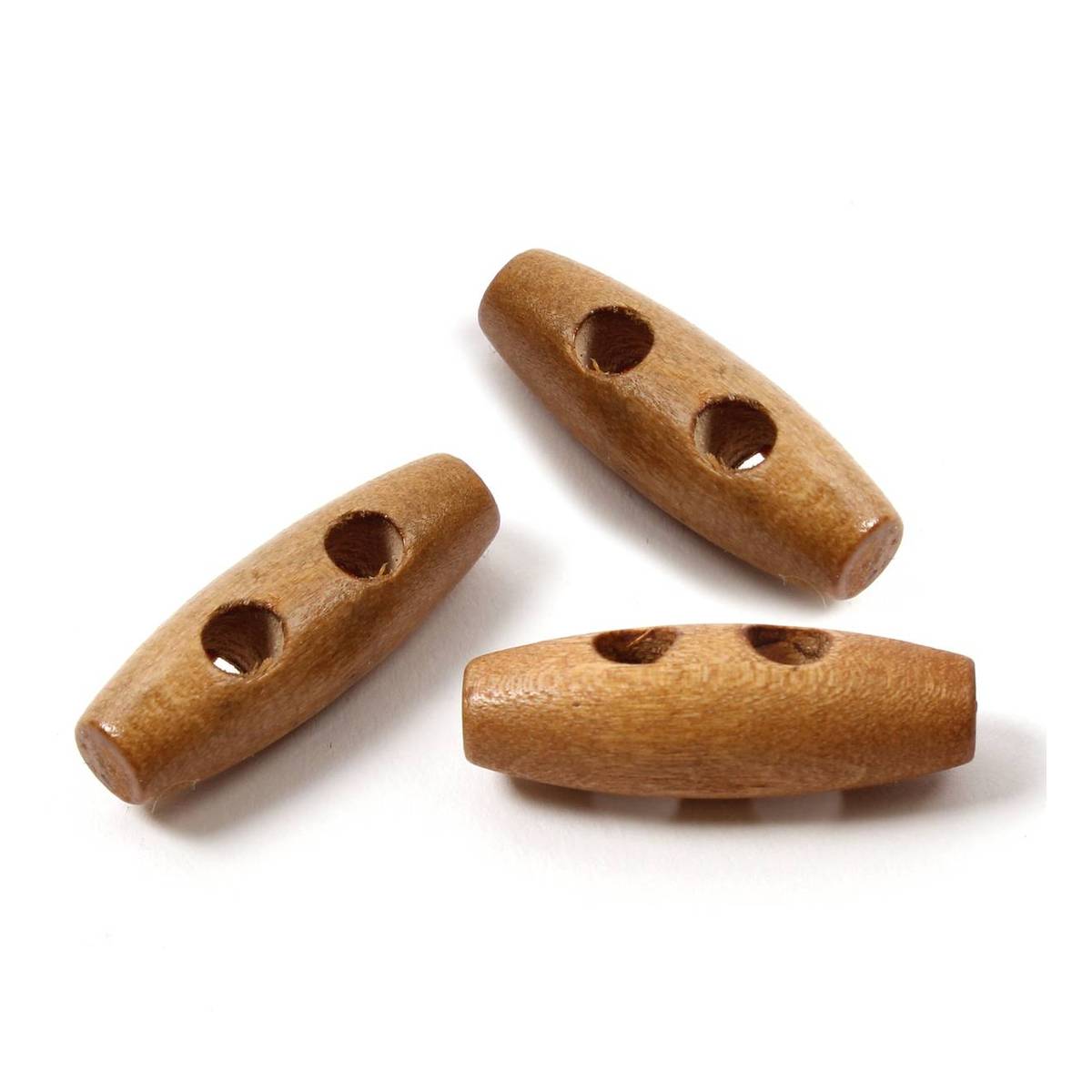 Hemline Wood Novelty Wooden Toogle Button 3 Pack