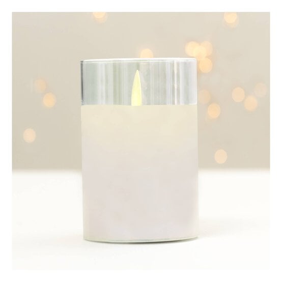 Cream LED Candle 12cm