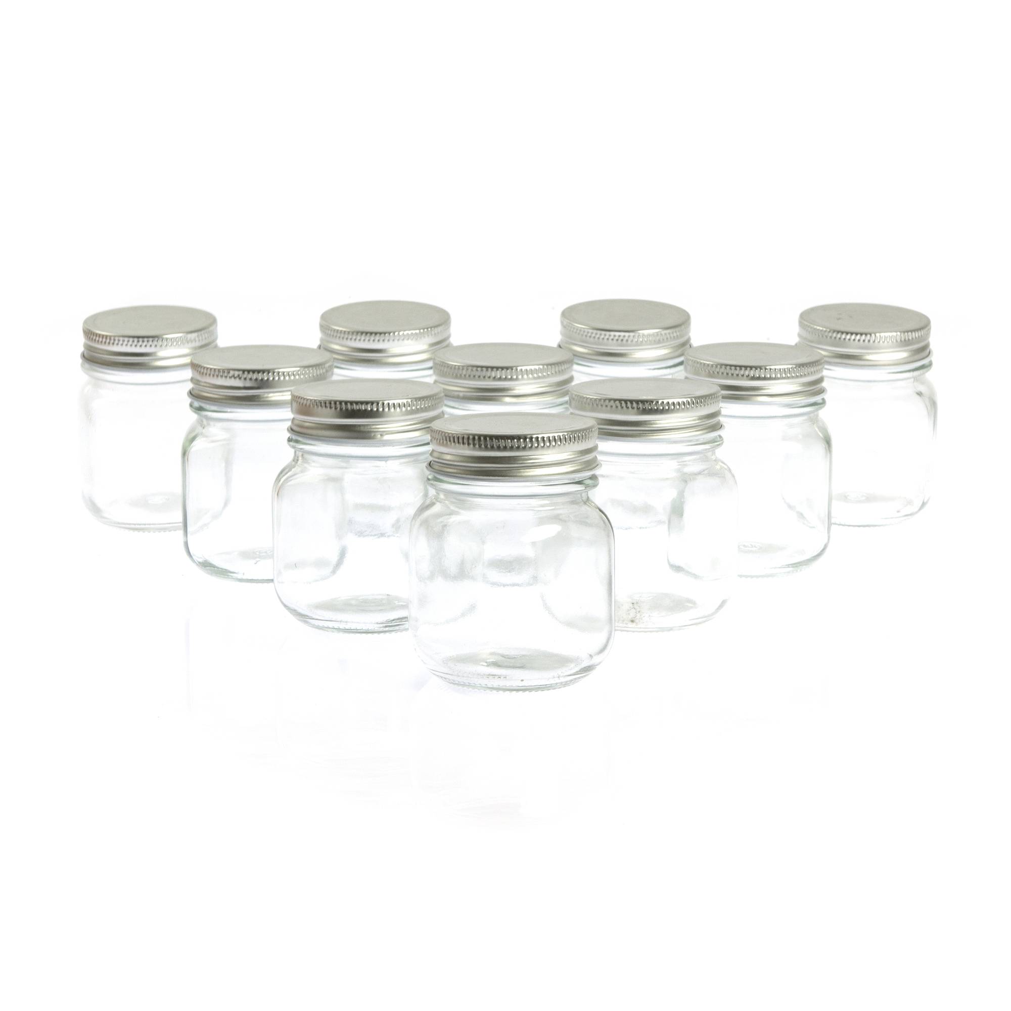Clear Mini Glass Jars 155ml 10 Pack