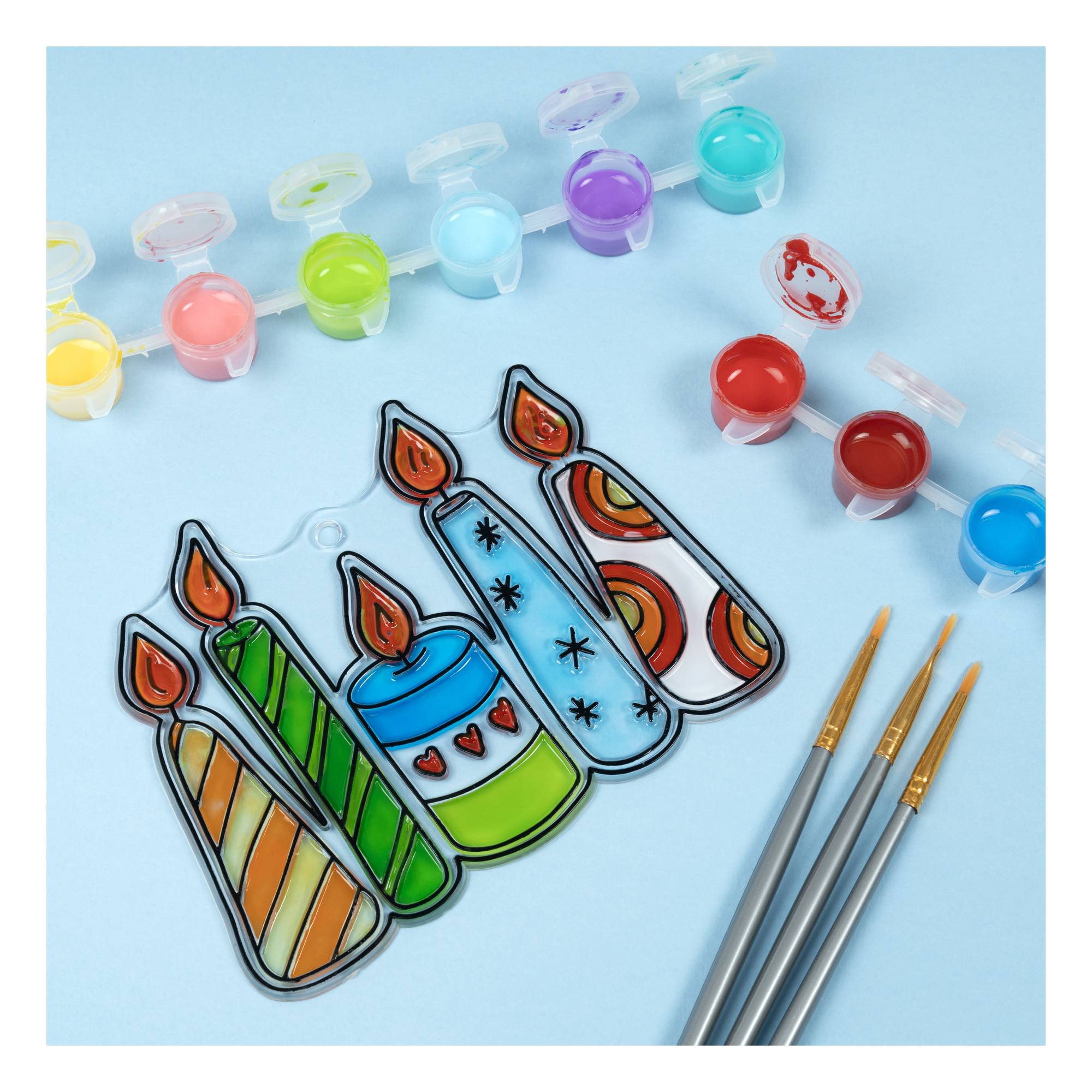 Candle Plastic Suncatcher