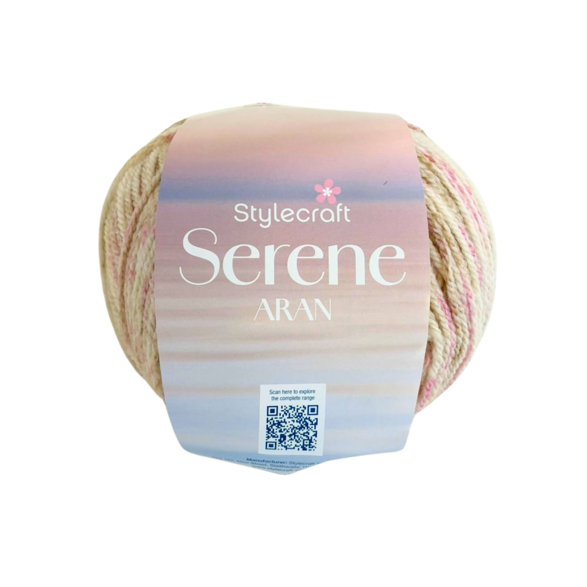Stylecraft Peaceful Pink Serene Aran 100g