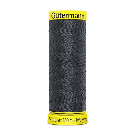 Gutermann Dark Grey Maraflex Stretchy Sewing Thread 150m (36)