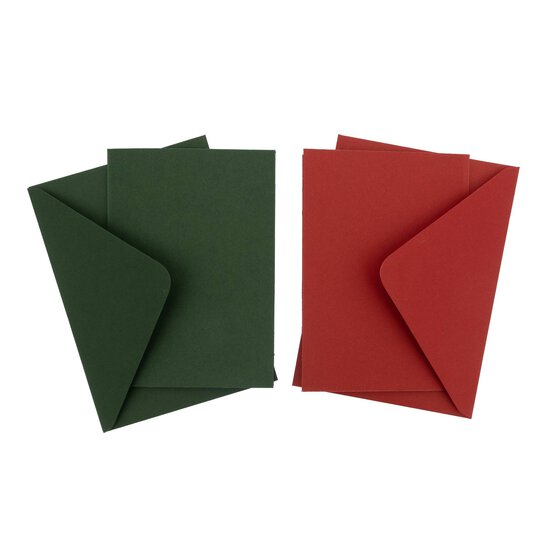 Red and Green Cards A6 50 Pack