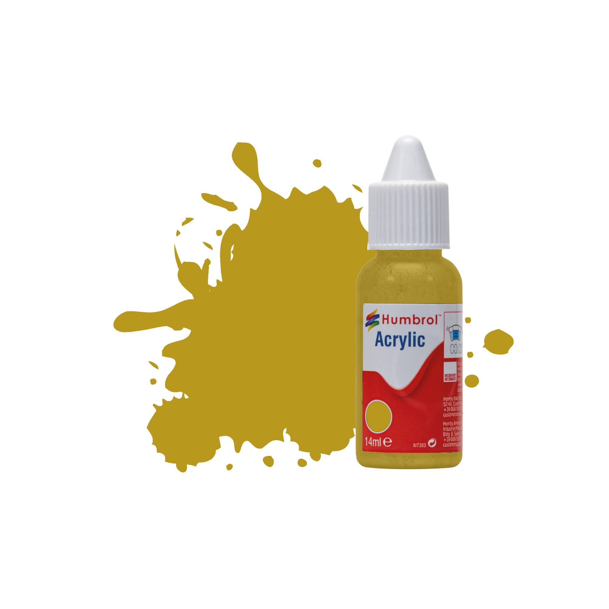 Humbrol 83 Ochre Matt Acrylic Paint Dropper 14ml