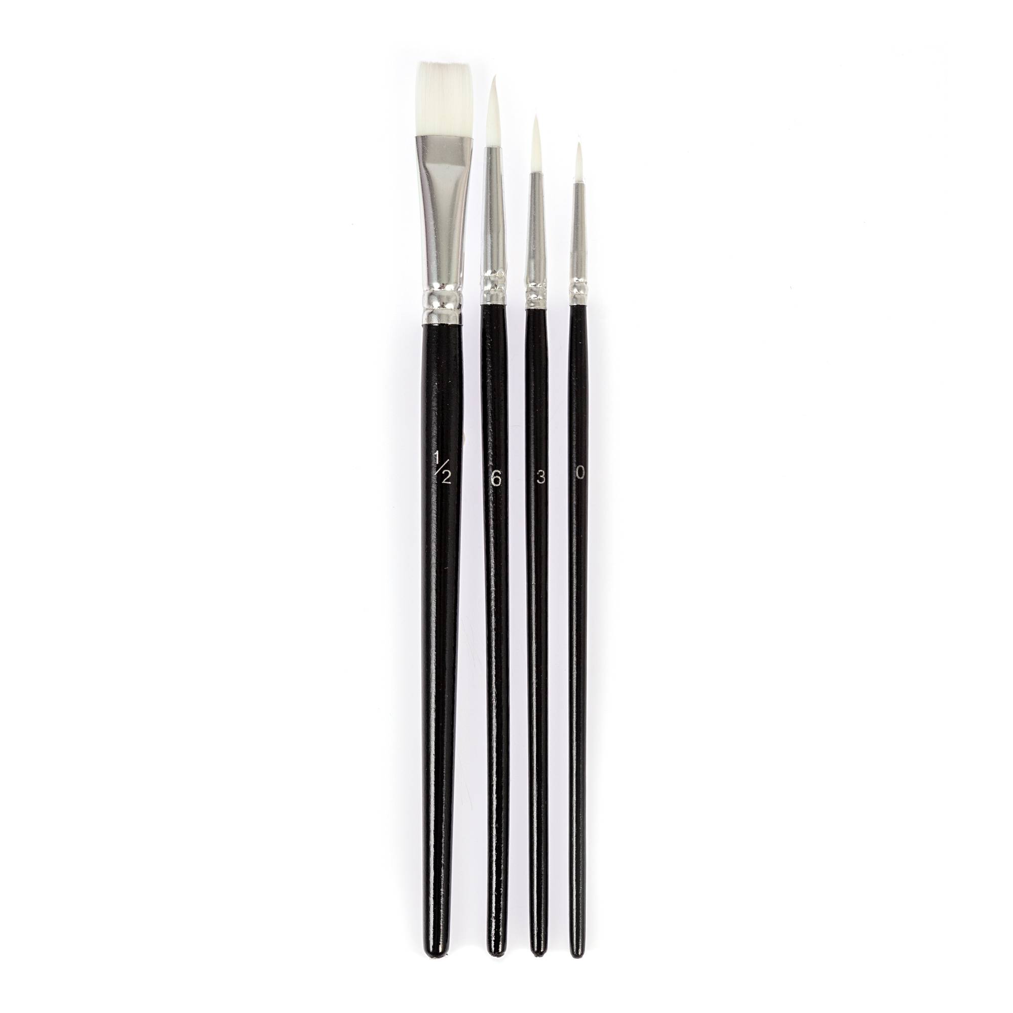 Valuecrafts Nylon Brush Set 4 Pack