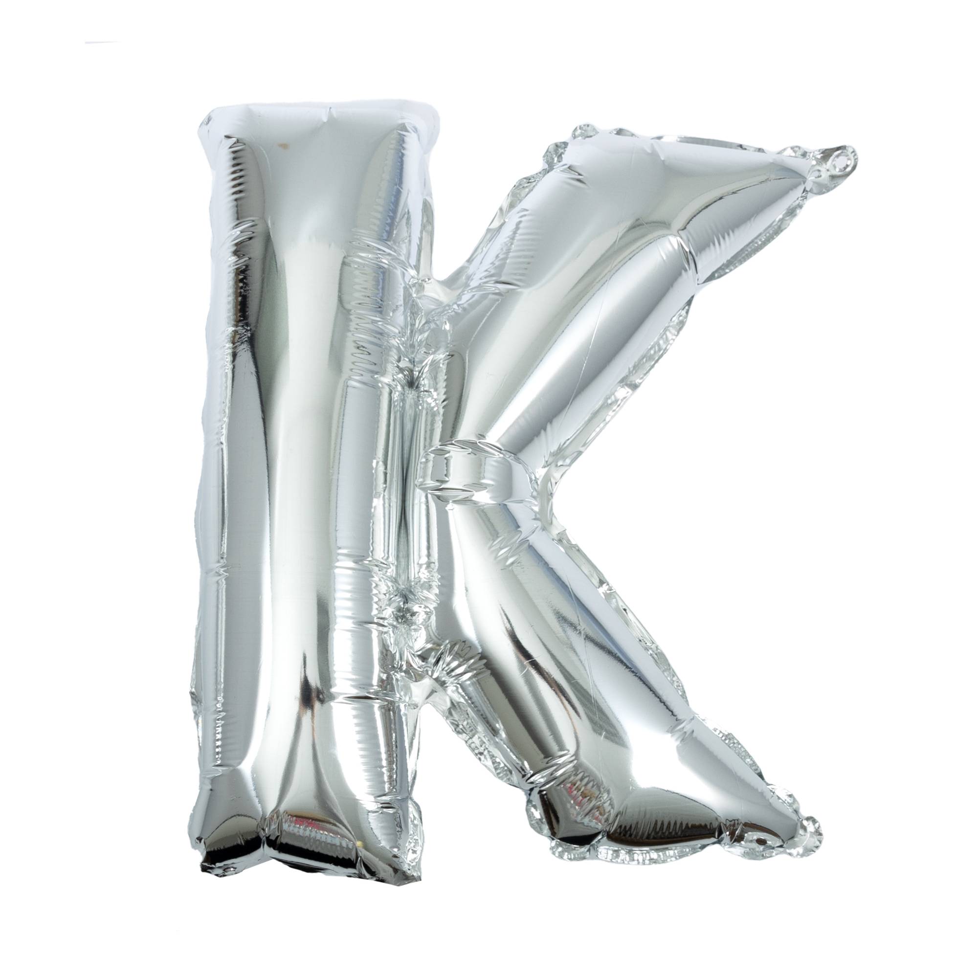 Silver Foil Letter K Balloon