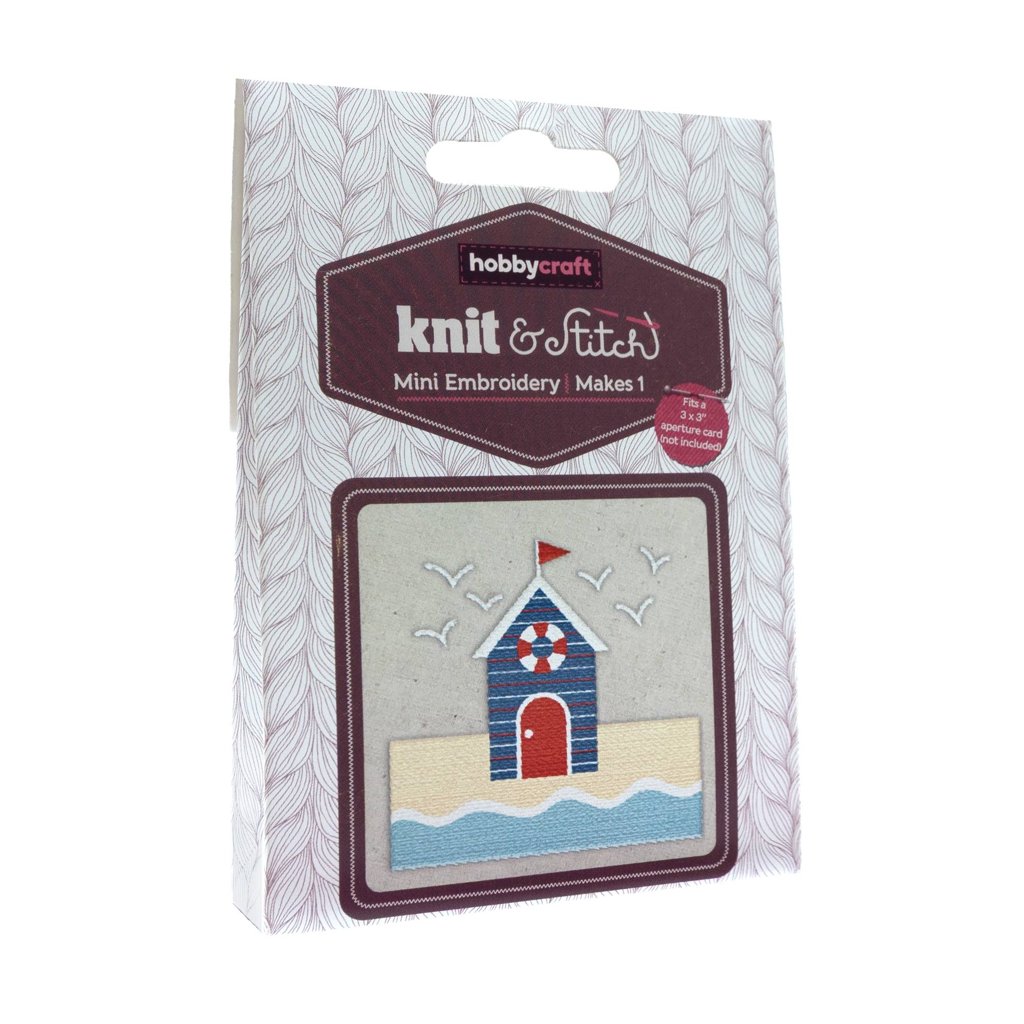 Mini Beach Hut Embroidery Kit