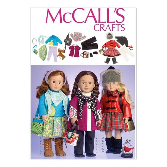 McCall’s Doll Clothes Sewing Pattern M7006