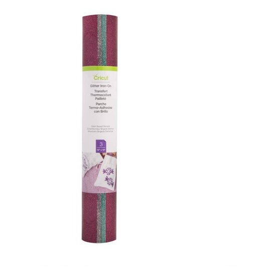 Cricut Glam Squad Glitter Iron-On 12 x 12 Inches 3 Pack