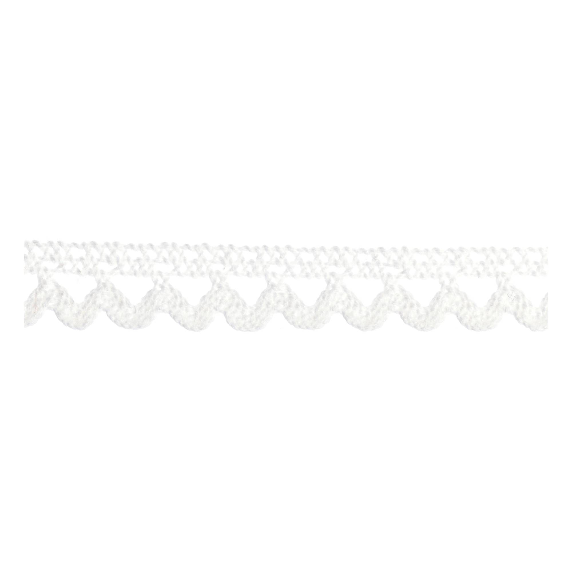 White 10mm Cotton Lace Trim by the Metre