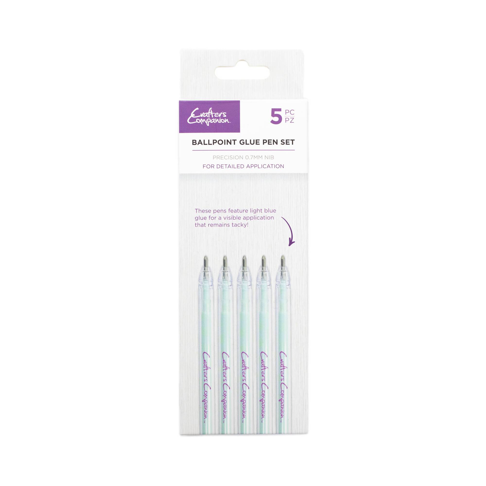 Crafter’s Companion Ballpoint Glue Pen Set 5 Pack