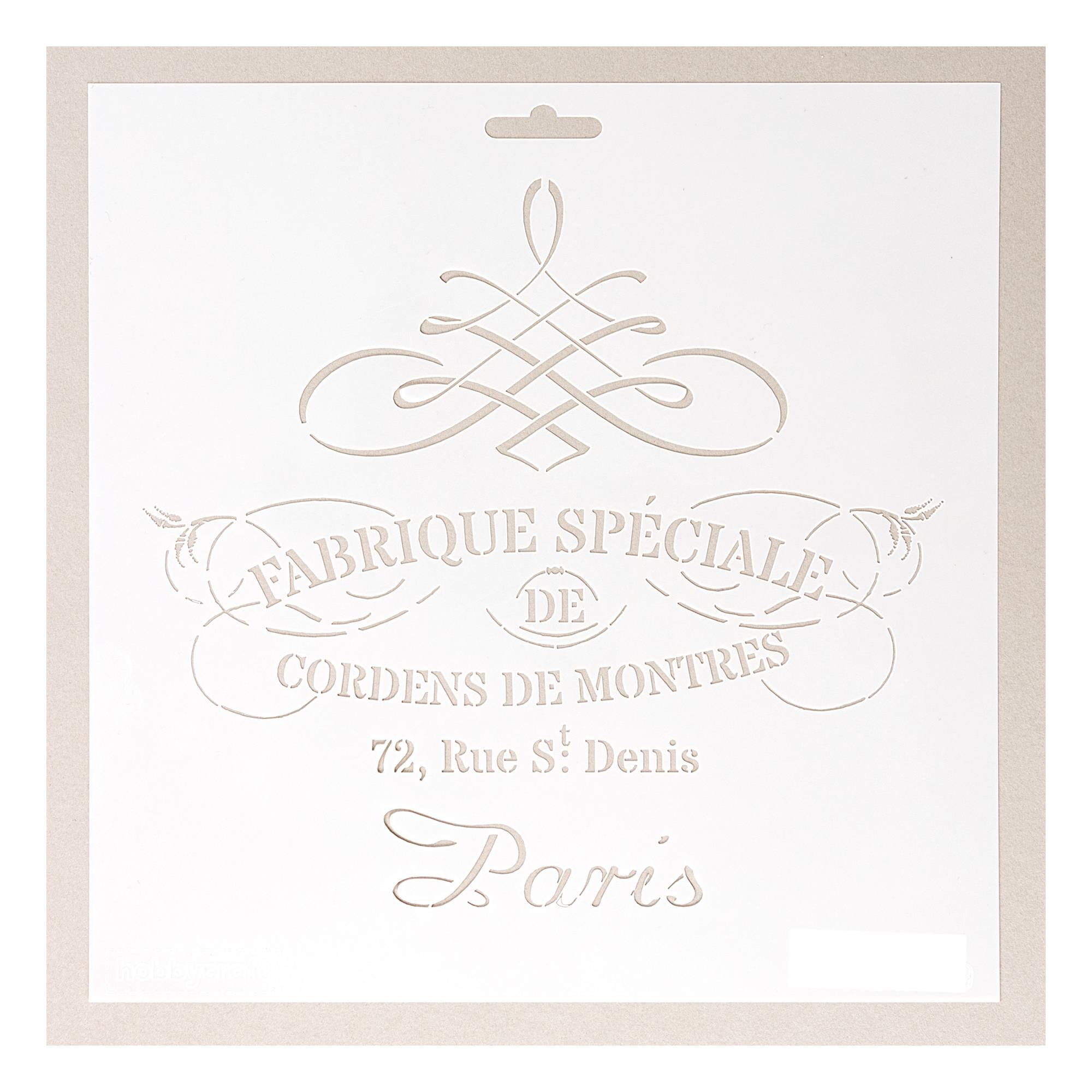 Fabrique Paris Stencil 25cm x 25cm