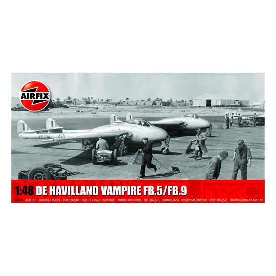 Airfix de Havilland Vampire FB.5/FB.9 Model Kit 1:48