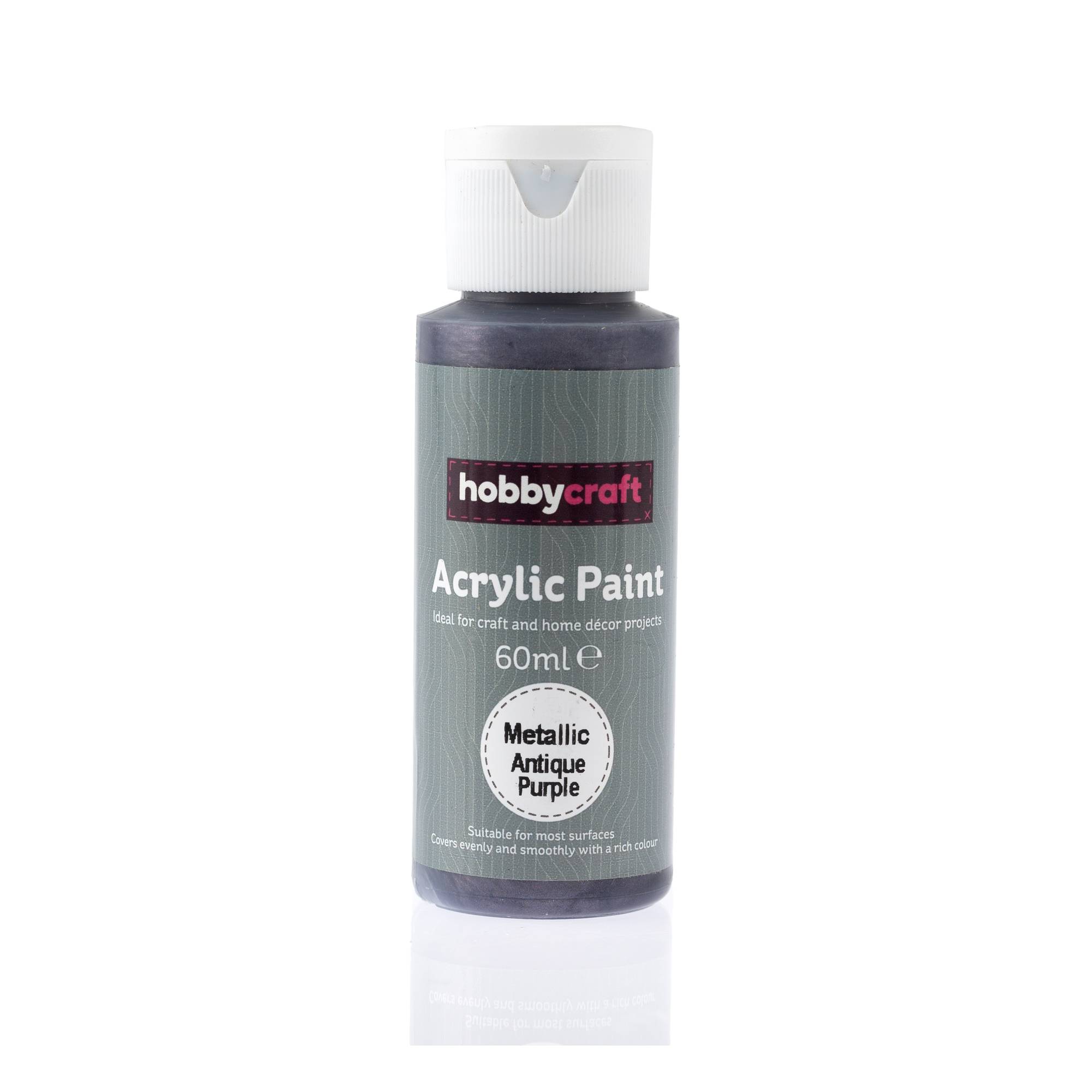 Metallic Antique Purple Acrylic Craft Paint 60ml