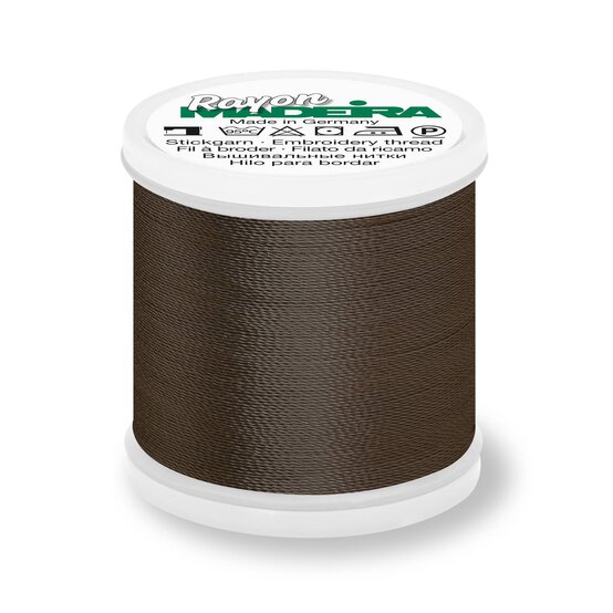 Madeira Dark Tawny Brown Rayon 40 Thread 200m (1059)