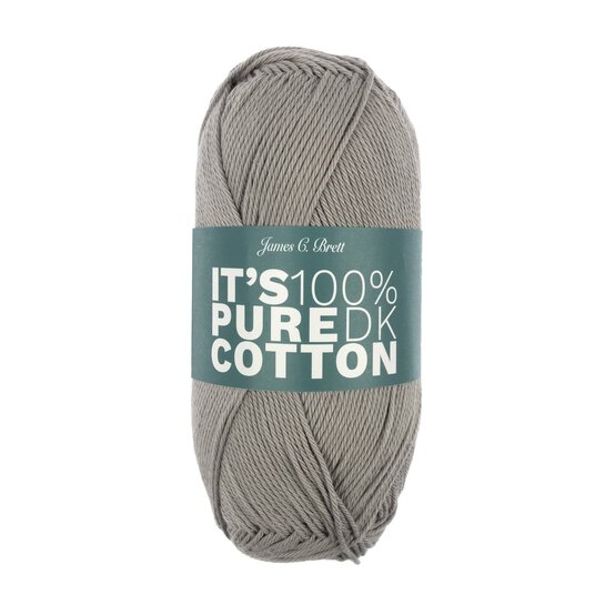 James C Brett Mid Grey It’s Pure Cotton Yarn 100g
