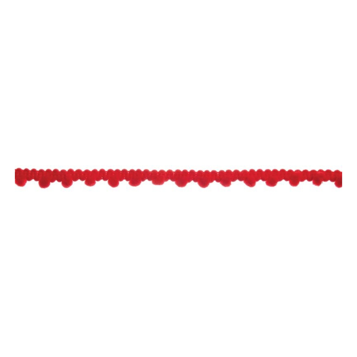 Red 7mm Pom Pom Trim by the Metre