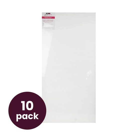 Valuecrafts Stretched Canvas 100cm x 50cm 10 Pack Bundle