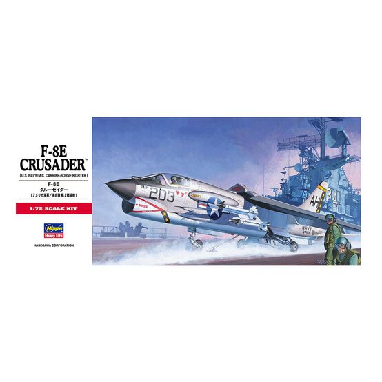 Hasegawa F-8E Crusader Model Kit 1:72
