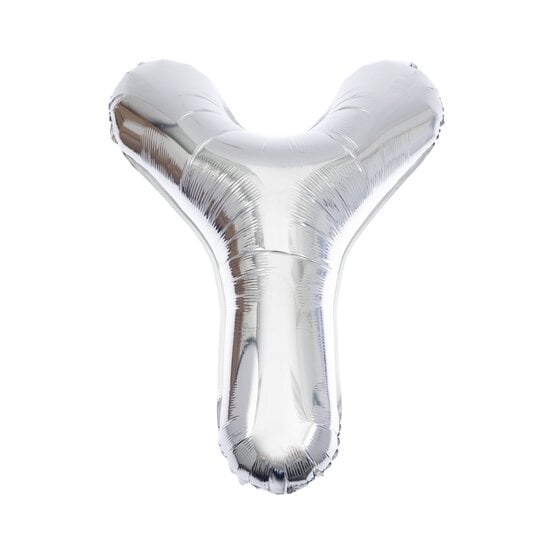 Extra Large Silver Foil Letter Y Balloon