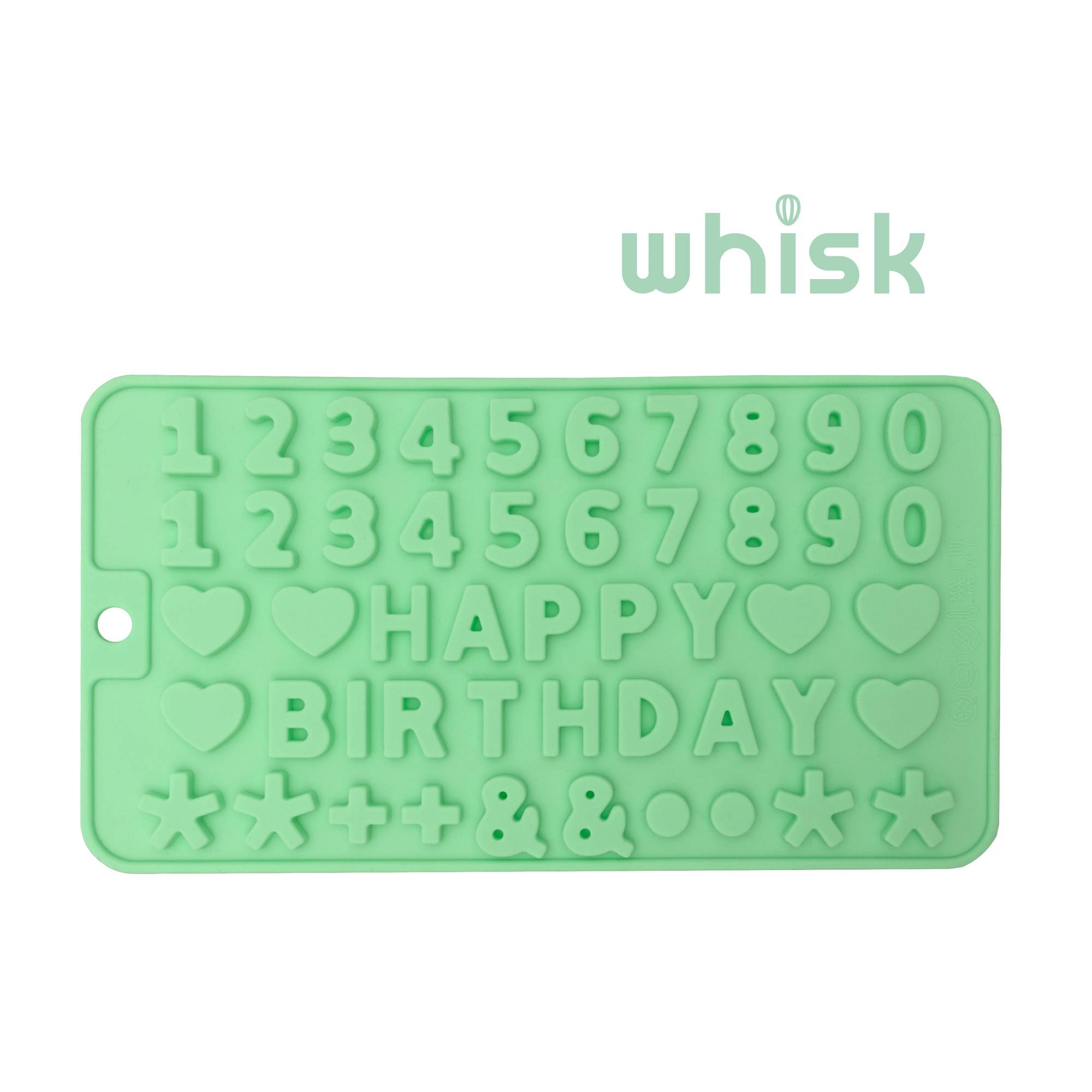 Whisk Happy Birthday Number Silicone Candy Mould