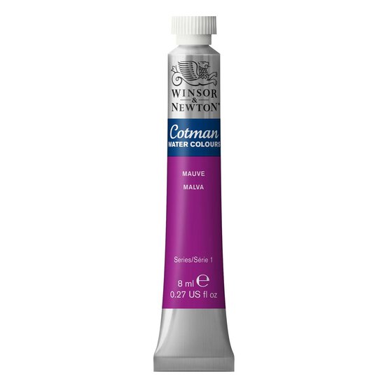 Winsor & Newton Cotman Mauve Watercolour Tube 8ml (398)