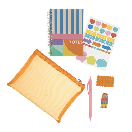 Bright Pencil Case Stationery Set 6 Pieces