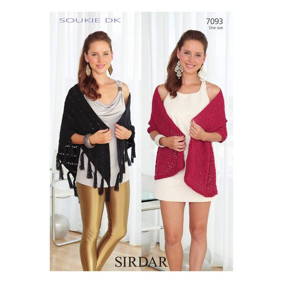 Sirdar Soukie DK Wrap and Shawl Digital Pattern 7093