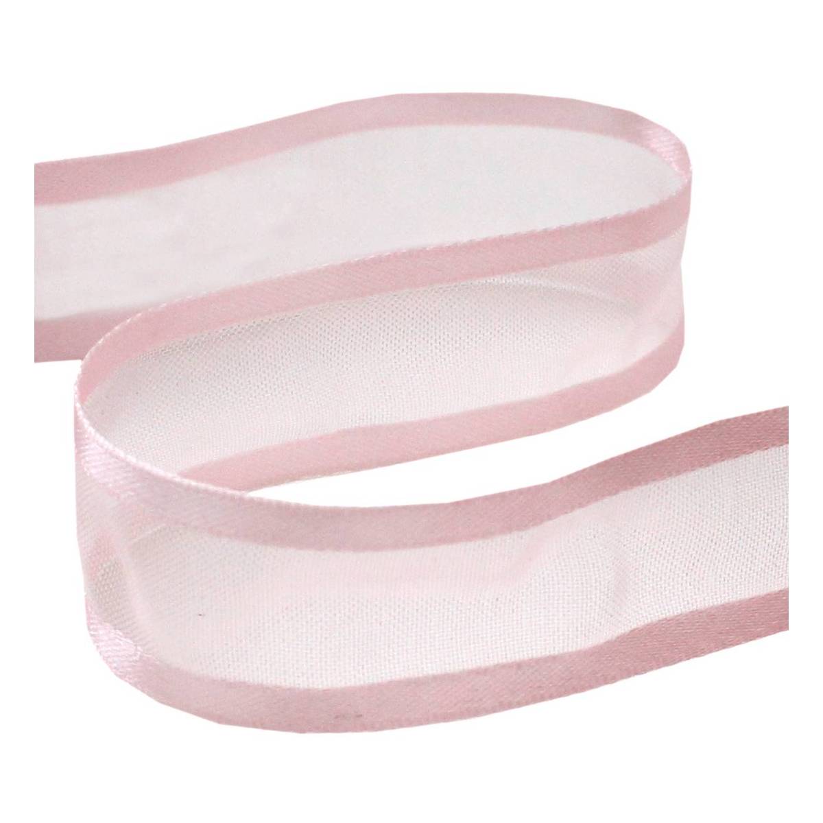 Baby Pink Organza Satin-Edged Ribbon 20mm x 4m