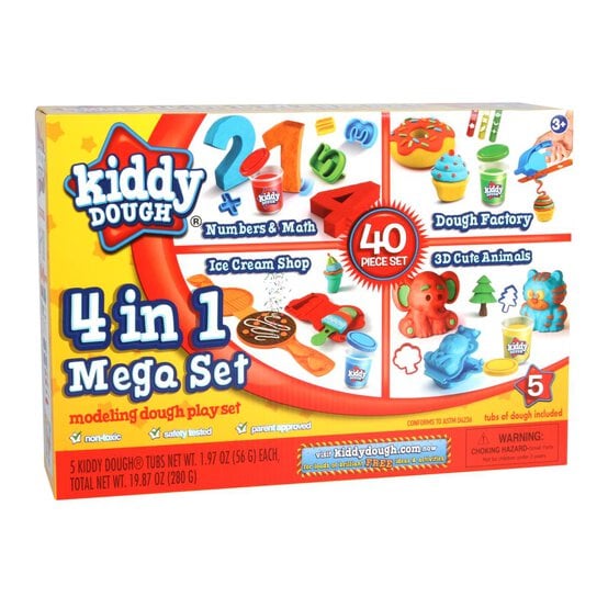 Kiddy Dough 4 in 1 Mega Modelling Play Set
