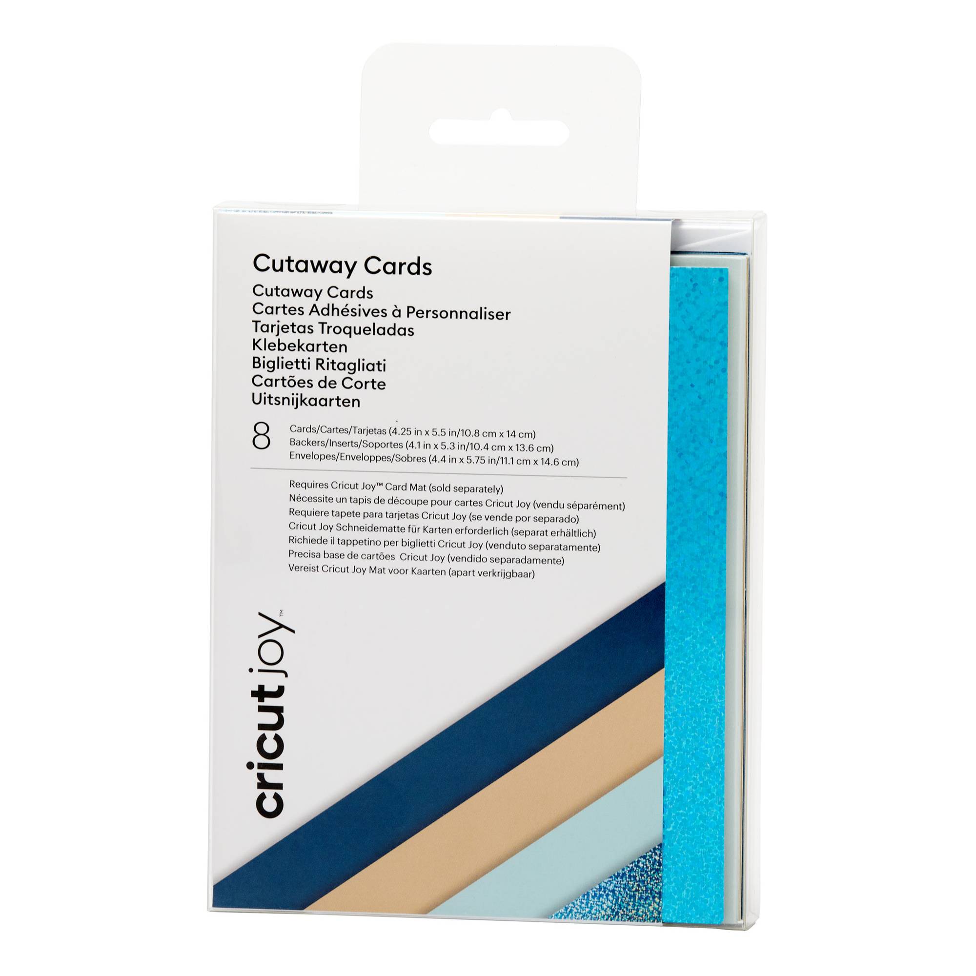 Cricut Joy Marina Cutaway Cards 4.25 x 5.5 Inches 8 Pack