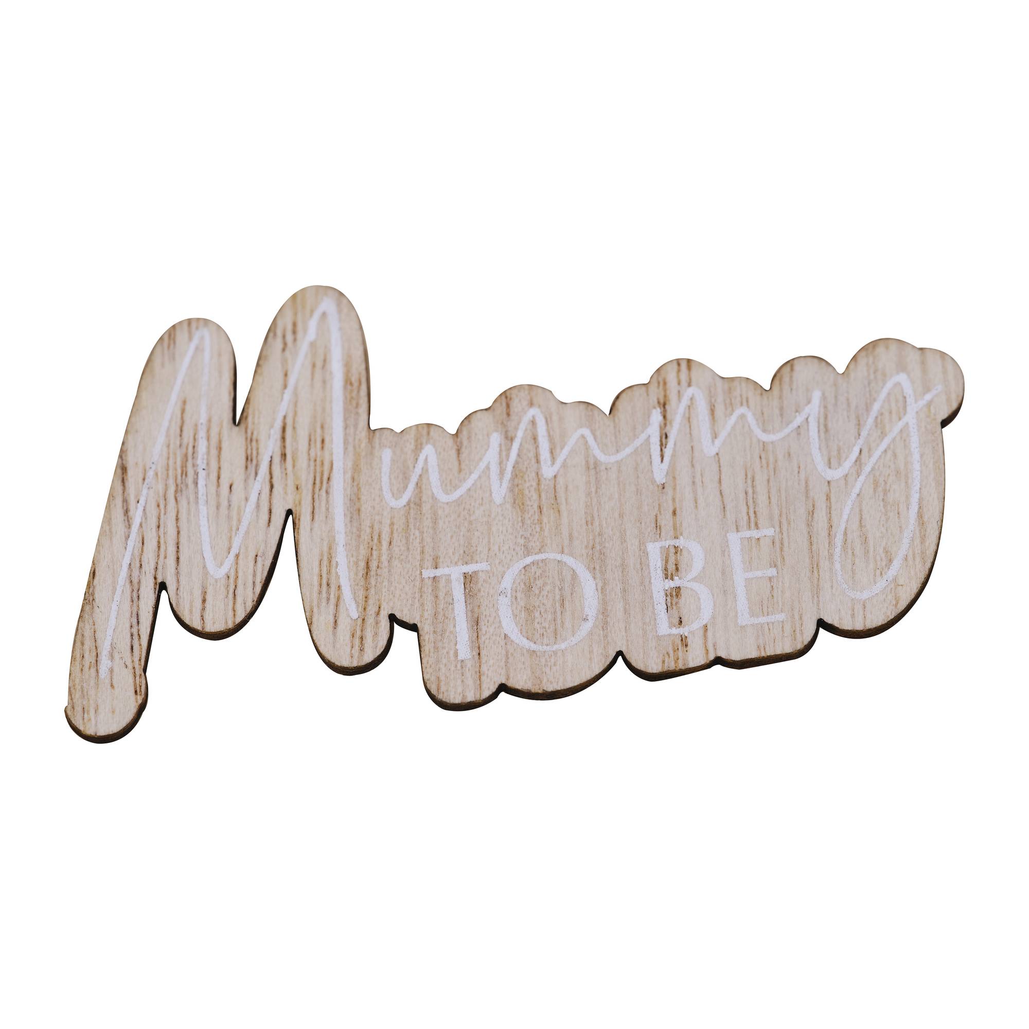 Ginger Ray Mummy-to-Be Wooden Badge