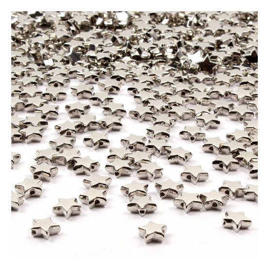 Rhodium Star Beads 100 g