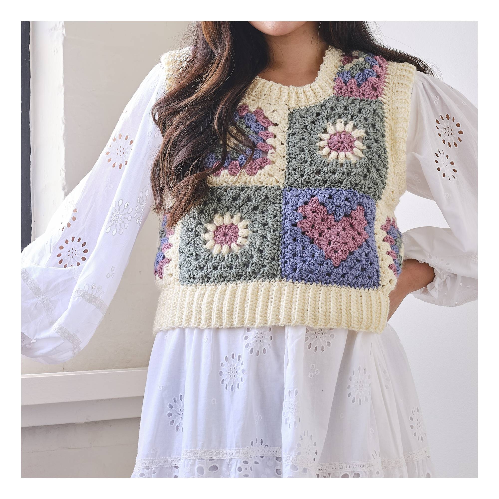 Knitcraft Granny Square Tank Digital Pattern 0356