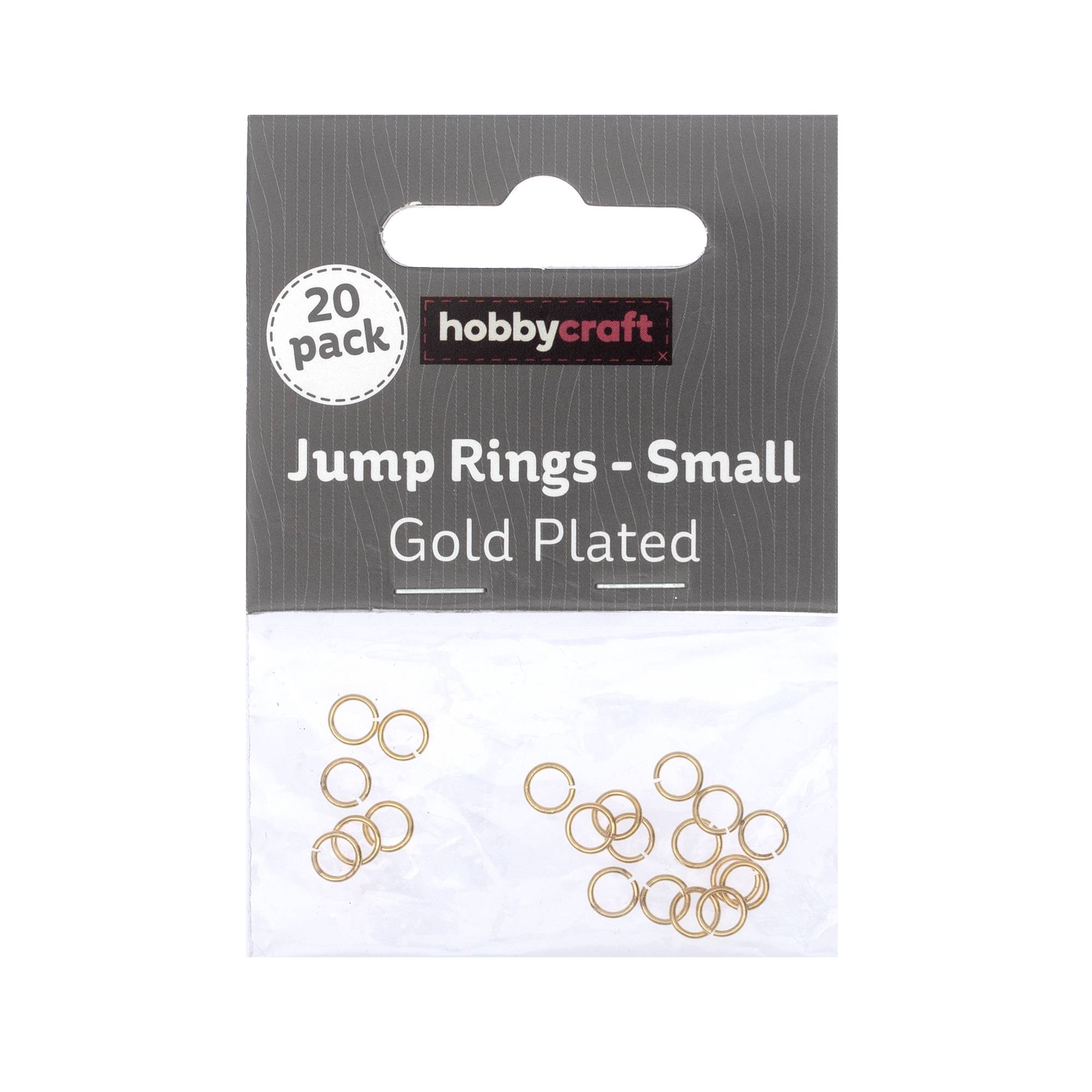 Gold Plated Jump Rings 5mm 20 Pack